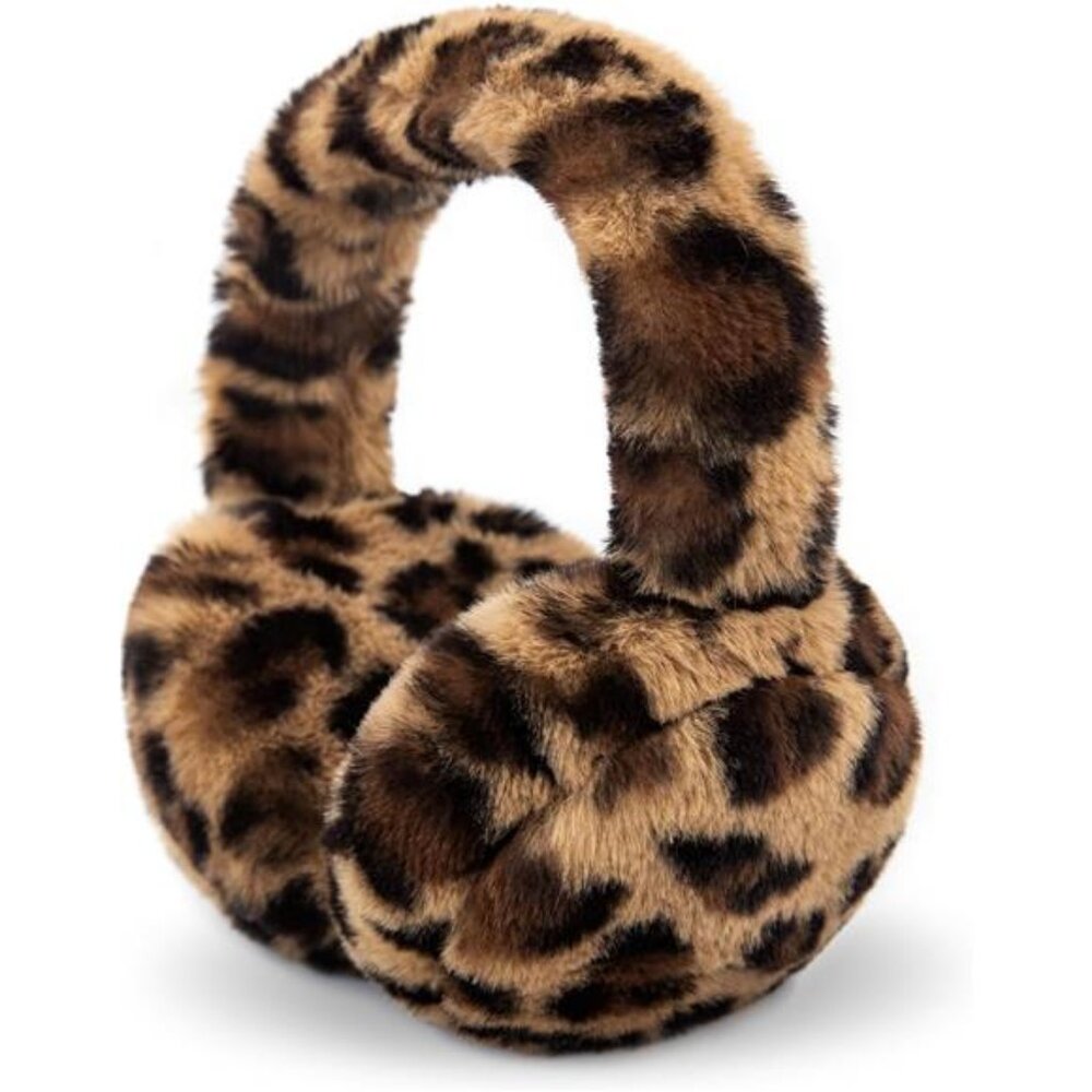 Winter Ear Muffs for Women Girls Faux Fur Cute White Earmuffs Fluffy Ear